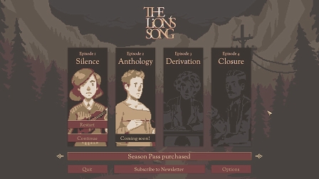 Screenshot aus The Lion's Song